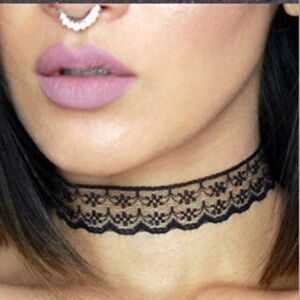 Lace Choker Necklace Women Color Black
